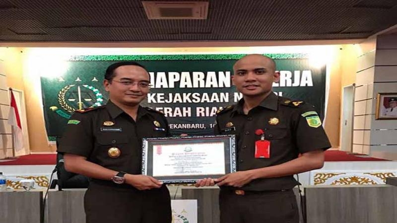 Kejari Rohil Raih Prestasi Terbaik I Penanganan Tindak Pidana Umum